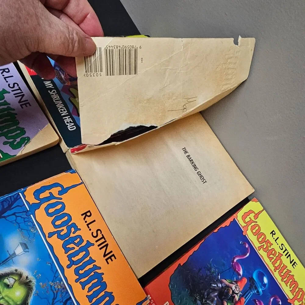 Vtg Goosebumps Lot of 6 Books 1990s 32, 34, 35, 36, 39, 45 R. L. Stine
